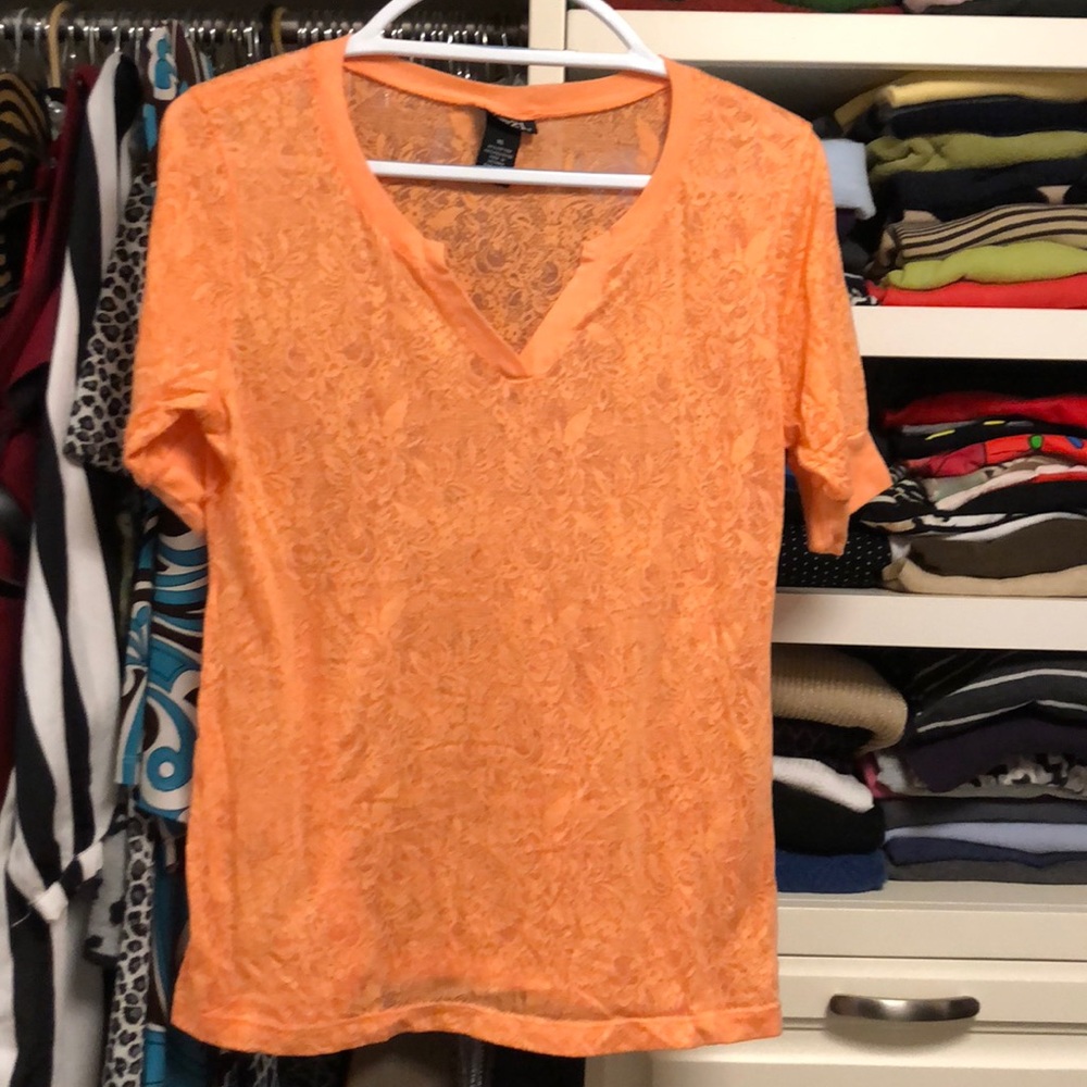 Rue 21 Sheer Burnout T-shirt